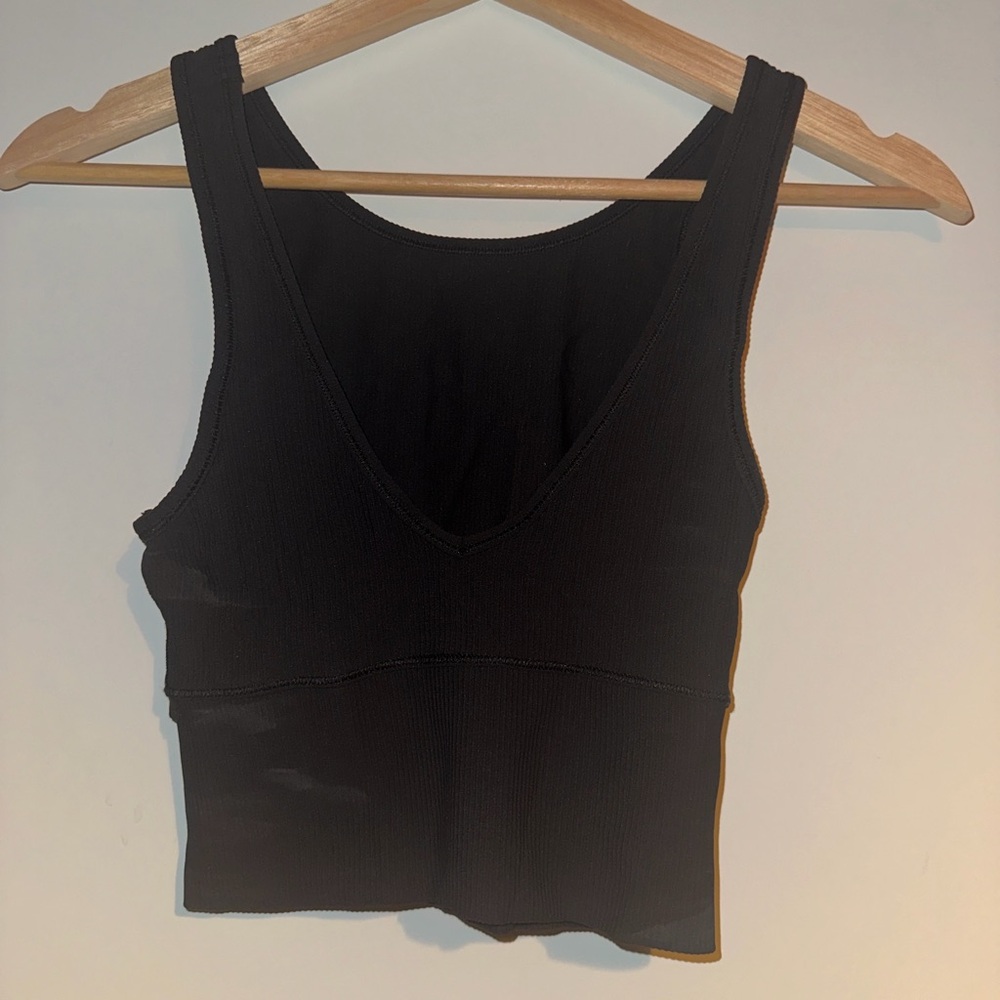 lululemon athletica Black Crop Top